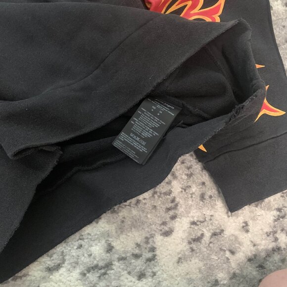 Palm Angels Fire Graffiti Hoodie Men’s Large, Medium - Picture 3 of 3